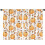 Pumpkin Pattern Thanksgiving Curtains 2 Pack 42x63 in Rod 1