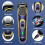 Electric Beard Trimmer for Men USB-C Rechargeable Gold 6