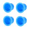 Ink Cups for Tattooing Blue Round 100 pcs 6