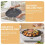 Korean Grill Pan Nonstick Round BBQ Griddle 12 inch 6