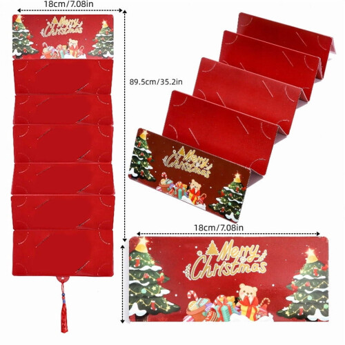 Christmas Cash Gift Envelope 2026 Pink Foldable 1