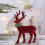 Red Standing Reindeer Decorations for Indoor Tabletop Use 4