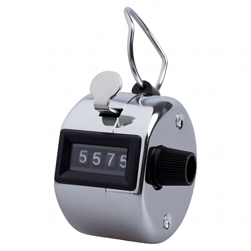 Heavy Duty Metallic 4-Digit Hand Tally Counter 1
