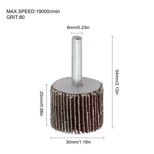 Flap Wheel Disc Sandpaper 16-80 mm 80 Grit 2