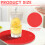 Silicone Hot Pads Round Heat Resistant 16PCS 4