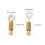 Ibasenice Leather Locking Tool Set 4 pcs Brass Stainless 2