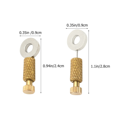 Ibasenice Leather Locking Tool Set 4 pcs Brass Stainless 1