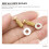 Ibasenice Leather Locking Tool Set 4 pcs Brass Stainless 3