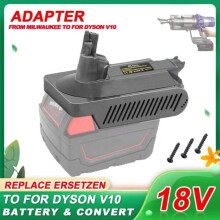 Dyson V10 Battery Adapter Replacement for Milwaukee 18V M18