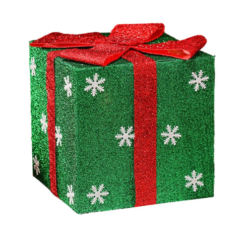Christmas Tree Gift Box Ornament PVC Green 9.8 inch 1
