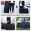 Electronic Keyboard Storage Bag Black 61-88 Keys with 5