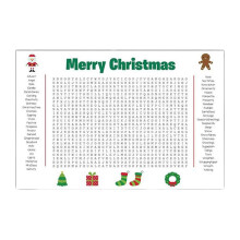 Christmas Word Search Poster 36x24 inches