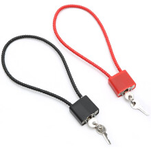 Steel Rope Padlock with Long Shackle 2 pcs