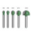 Tungsten Steel Round Nose Router Bit 5 pcs 6