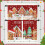 Christmas Kitchen Curtains and Valances Set Red Gingerbread 6