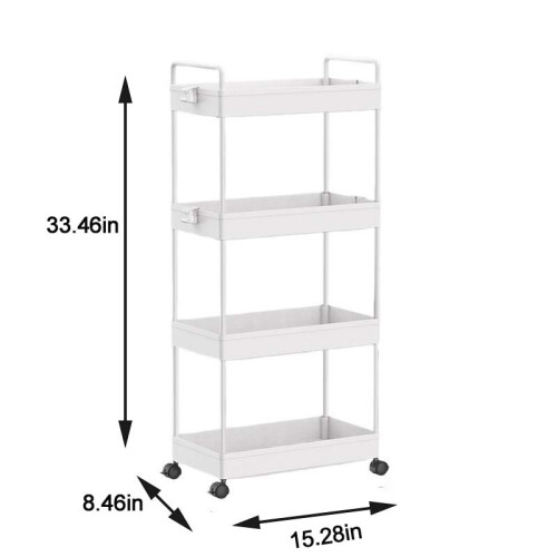 Floor Storage Rack Multi-layer Movable for Living Room 1