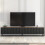 Creative Furniture Ripple Duo 200cm TV Unit - Oak & Black Modern Fluted Design 1