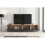 Creative Furniture Ripple Duo 200cm TV Unit - Oak & Black Modern Fluted Design 3