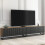 Creative Furniture Ripple Duo 200cm TV Unit - Oak & Black Modern Fluted Design 4