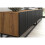 Creative Furniture Ripple Duo 200cm TV Unit - Oak & Black Modern Fluted Design 5