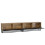 Creative Furniture Ripple Duo 200cm TV Unit - Oak & Black Modern Fluted Design 8