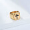 Stainless Steel Cross Ring Gold Tone Size 11 2