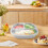 Stainless Steel Kids Plates Stackable Divided with Lid 4PCS 8