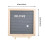 BE-TOOL Wooden Felt Letter Board 10x10 inch White 2