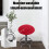 Round Soft Chair Cushion Polyester 13 inch with Elastic 5