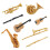 Simulated Horn Instrument Set 8PC 6