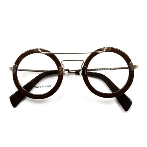 Unisex Vintage Round Acetate Eyeglasses Frames