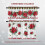 Σετ Χριστουγεννιάτικων Κουρτινών Poinsettia Κόκκινο Πράσινο 3 τεμαχίων 5