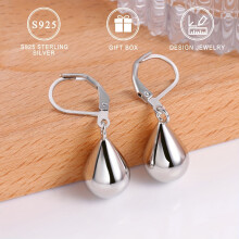 925 Sterling Silver Water Drop Earrings 1 Pair