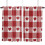 Red Heart Plaid Curtains Home Decor 2 pcs 6