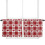 Red Heart Plaid Curtains Home Decor 2 pcs 7