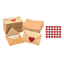 Blank I Love You Valentine Cards and Envelopes Set 1