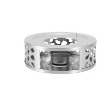 Poröser Teewärmer aus Edelstahl - Kerzen-Teelichthalter Silver