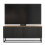 Creative Furniture Ripple 100cm TV Unit - Oak & Black Modern Fluted Design 10