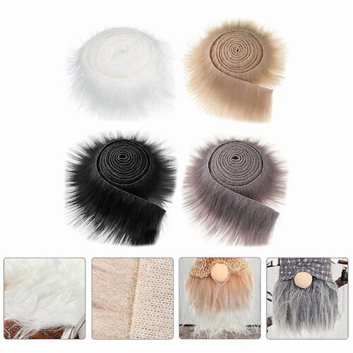 Artificial Fur Strips Fabric for DIY Crafts Fluffy 10m 2