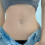Sterling Silver Butterfly CZ Belly Bar 6mm 2