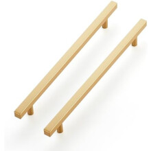 Brass Champagne Gold Cabinet Handles 10-Pack 10" Center