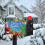 Magnetic Christmas Mailbox Cover Snowflake Deer Design 2