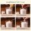 Aromatherapy Sand Wax Candle Pearled Refillable Natural 6