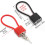 Steel Rope Padlock with Long Shackle 2-Pack 2