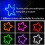 LED Car Window Ambient Light Lamp Flashing Glow 4