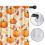 Pumpkin Pattern Thanksgiving Curtains 2 Pack 42x54 in 4