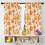 Pumpkin Pattern Thanksgiving Curtains 2 Pack 42x54 in 5