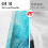 Marble Kitchen Curtains Blue Gold 36 Inch Abstract Texture 3