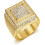 Men's Wedding Ring Smooth Double-Layer Hip Hop Ring 1 Piece 1