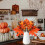 Artificial Pumpkin Branch with Berries and Maple Leaves 10 5